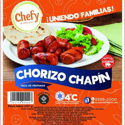 Chorizo chapin chefy 227g 1x6