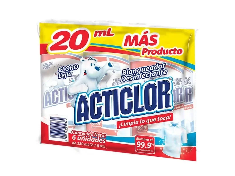 cloro acticloro por unidad