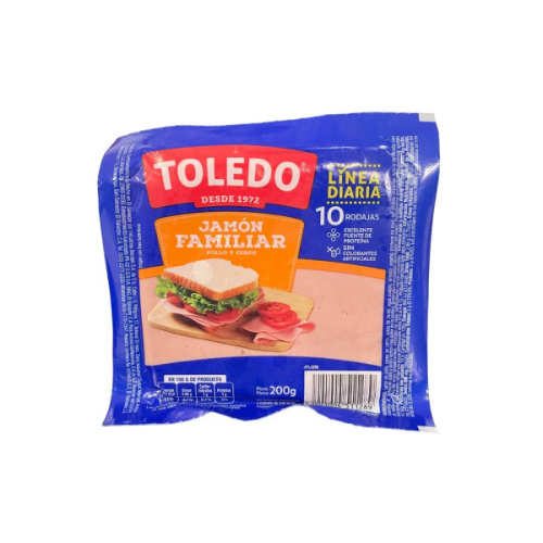 Jamon familiar toledo 200g 1x10