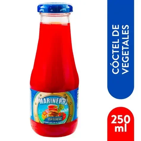 marinero con almejas coctel de vegetales