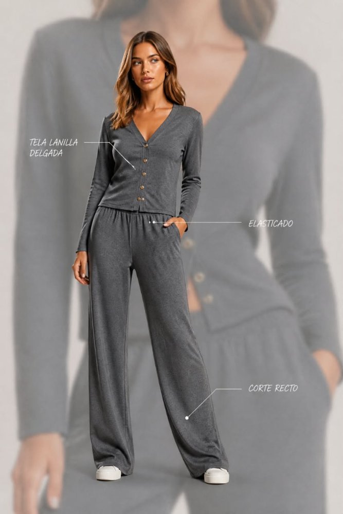Conjunto Gris Lanilla TStandard