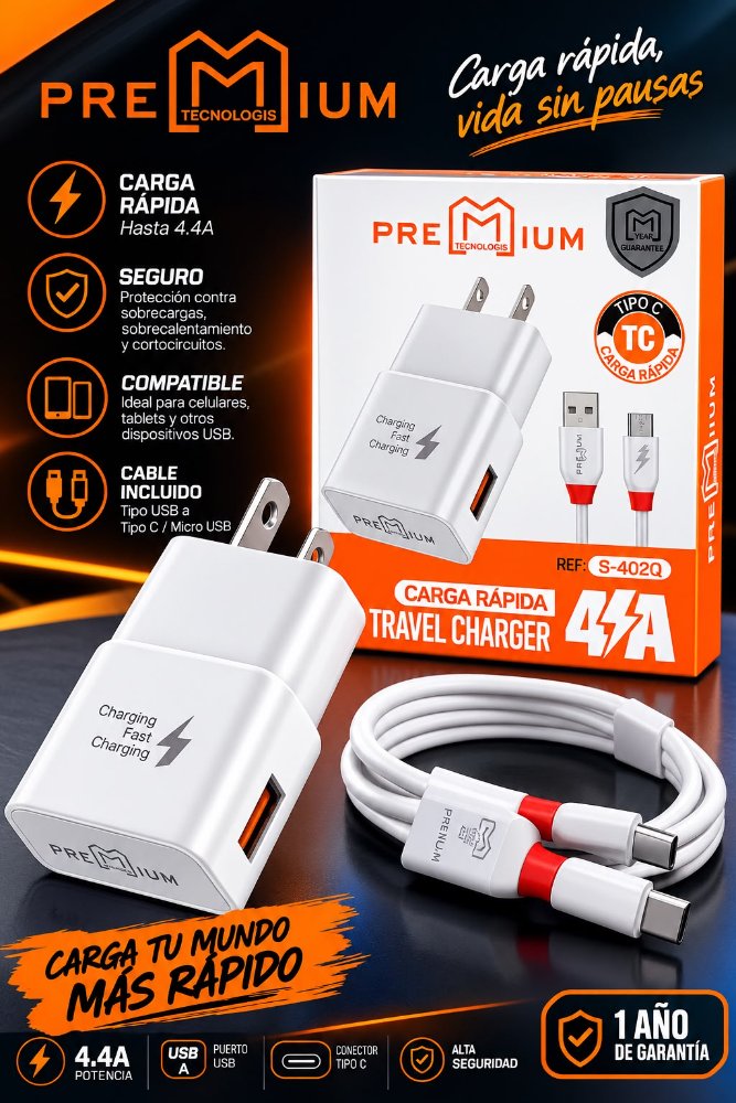Cargador tipo c 20w