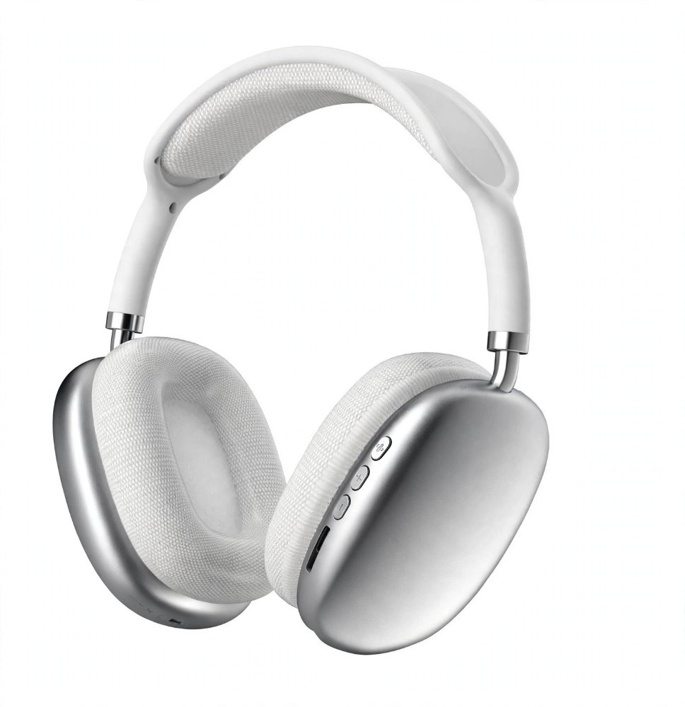 Audífonos inalámbricos over-ear blancos plateados