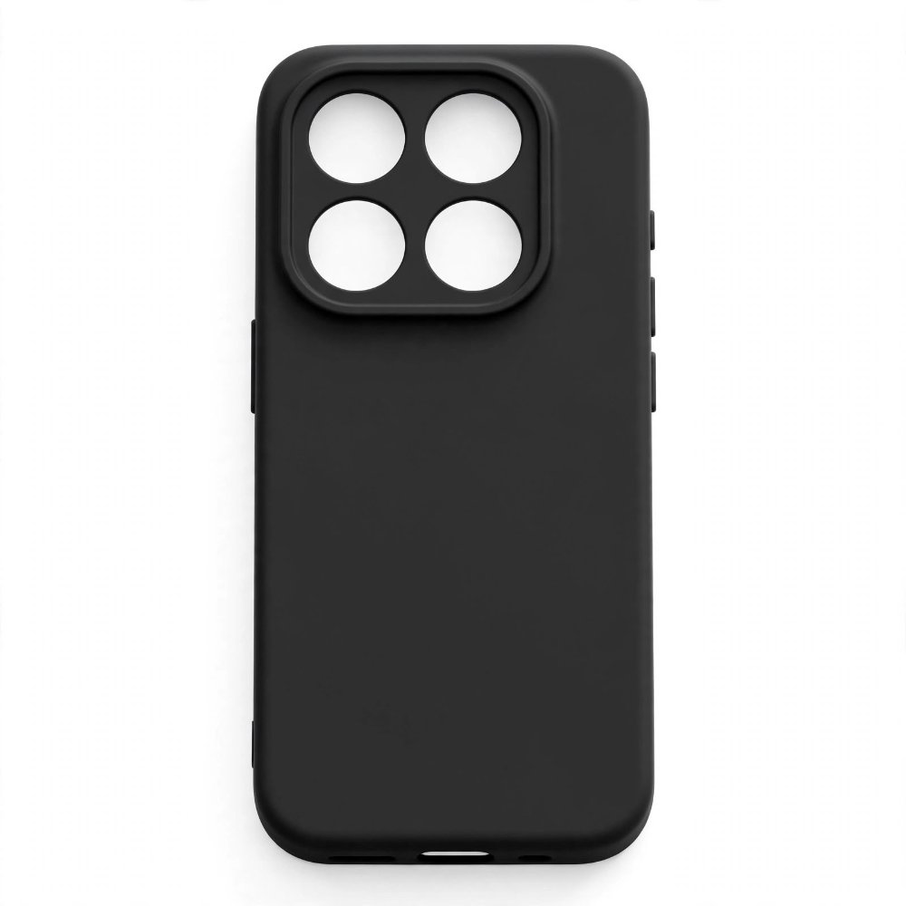 Forro xiaomi redmi note 14 pro negra con módulo de cámara cuadrado