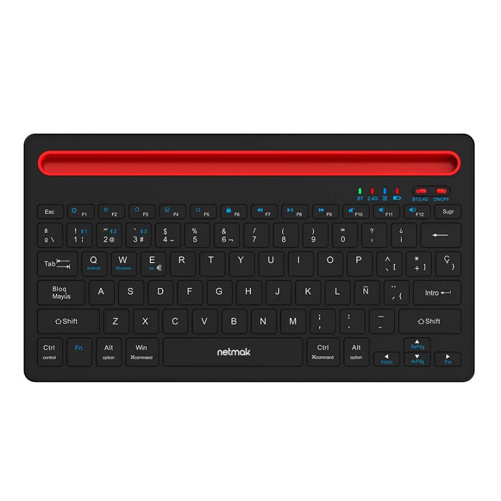 TECLADO INALAMBRICO +BT3.0 + BT5.0 NETMAK NM-KB650