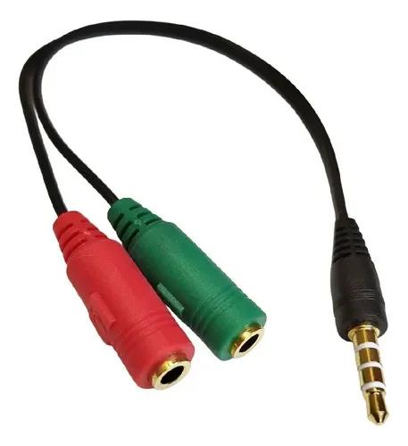 CABLE ADAPTADOR DIVISOR AUDIO Y MICROFONO A JACK