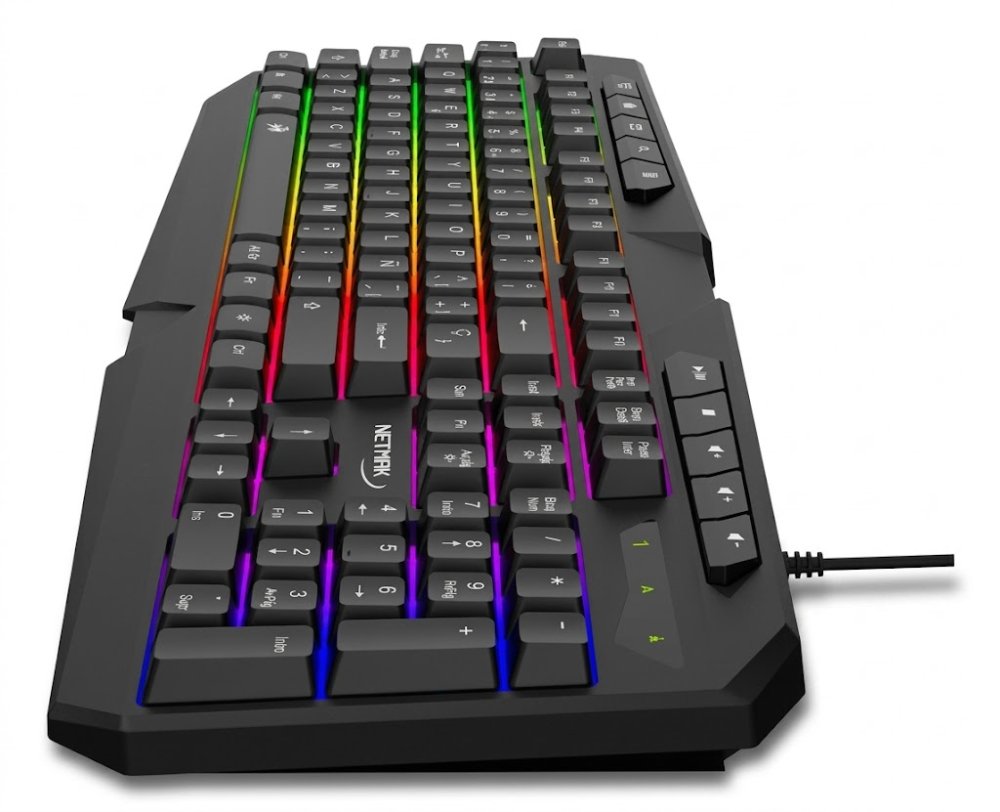 TECLADO GAMER RGB NETMAK NM-X402