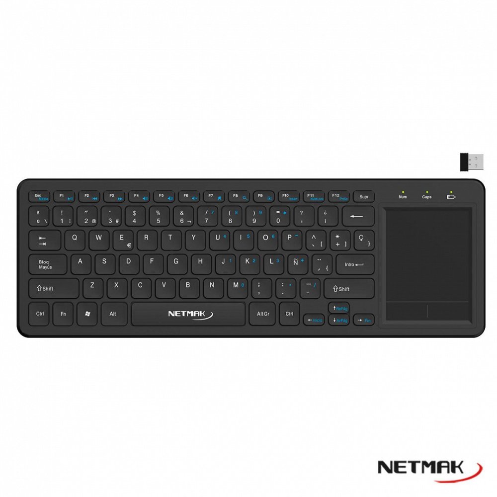 TECLADO INALAMBRICO CON TRACKPAD NETMAK NM-KB910