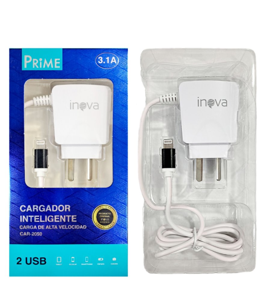 CARGADOR INOVA PRIME CAR-2050 3.1A TIPO C