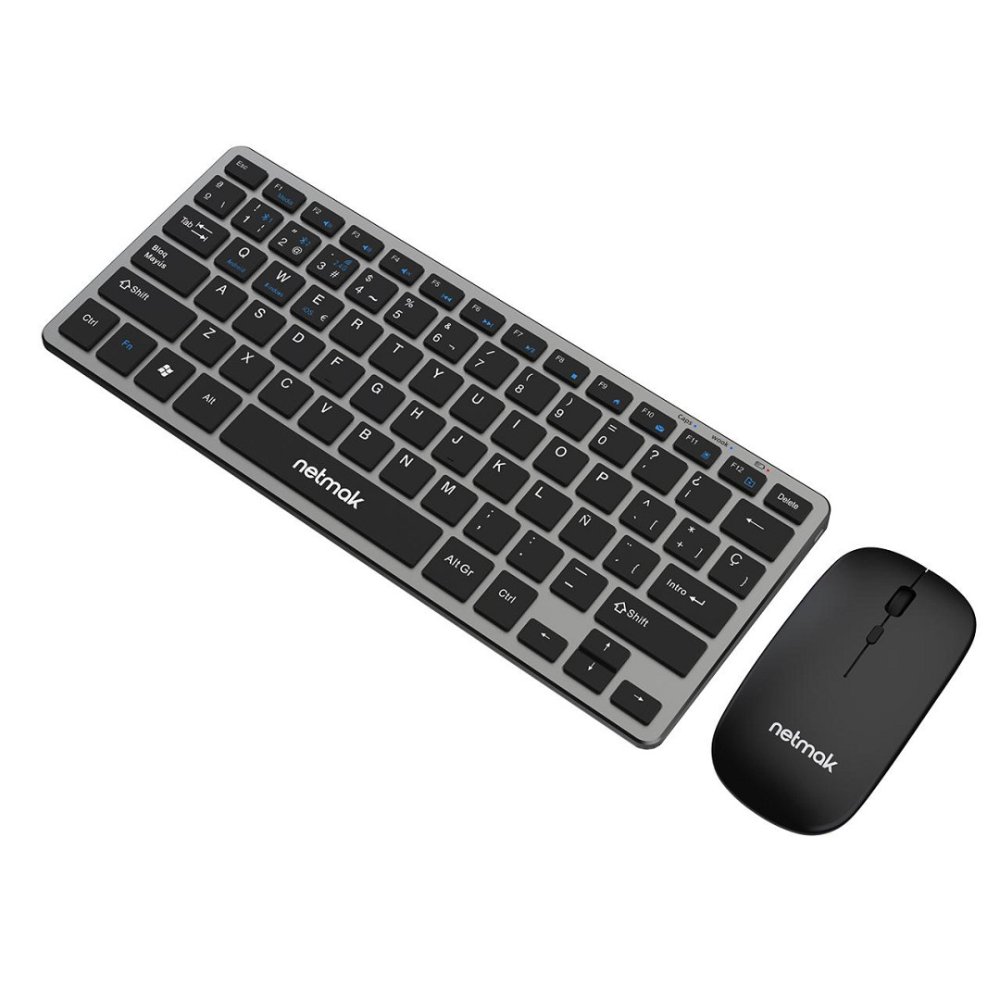 COMBO MOUSE Y TECLADO INALAMBRICO + BT NETMAK NM-KB530