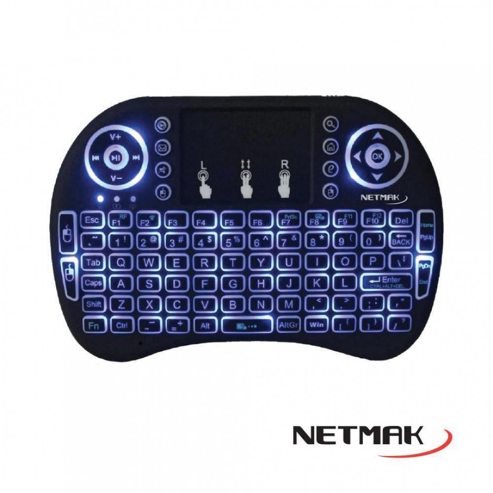 TECLADO INALAMBRICO MINI NETMAK NM-KB980B