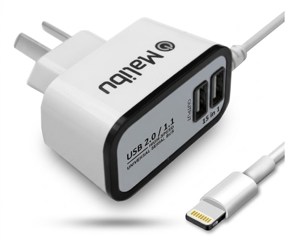 CARGADOR MALIBU  LC001B LIGHTNING 4.2A