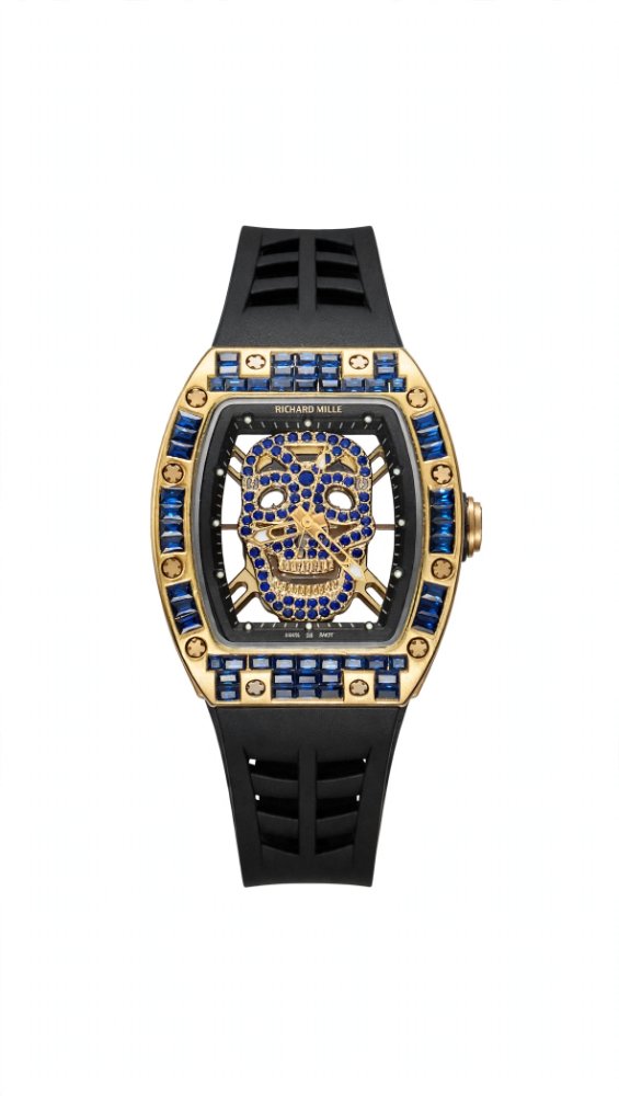 Richard mille cubano azul calavera