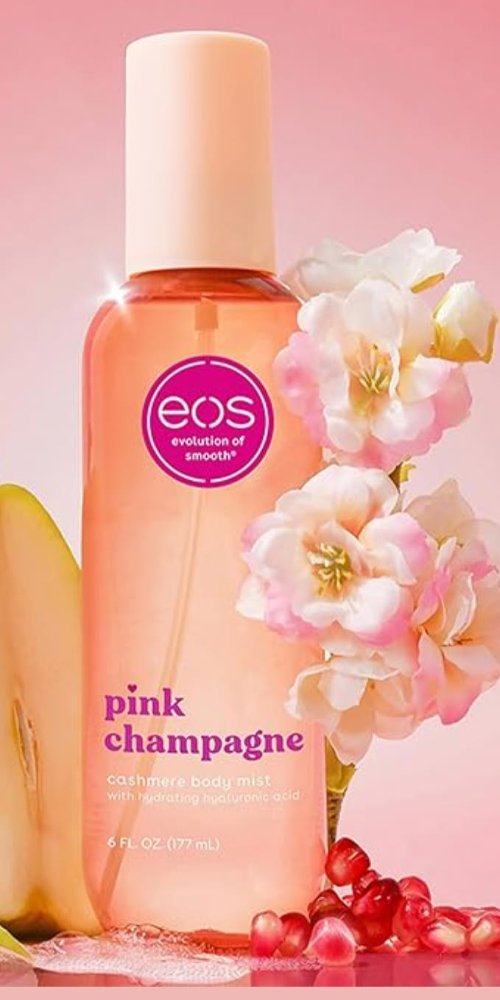 EOS body mist champagne