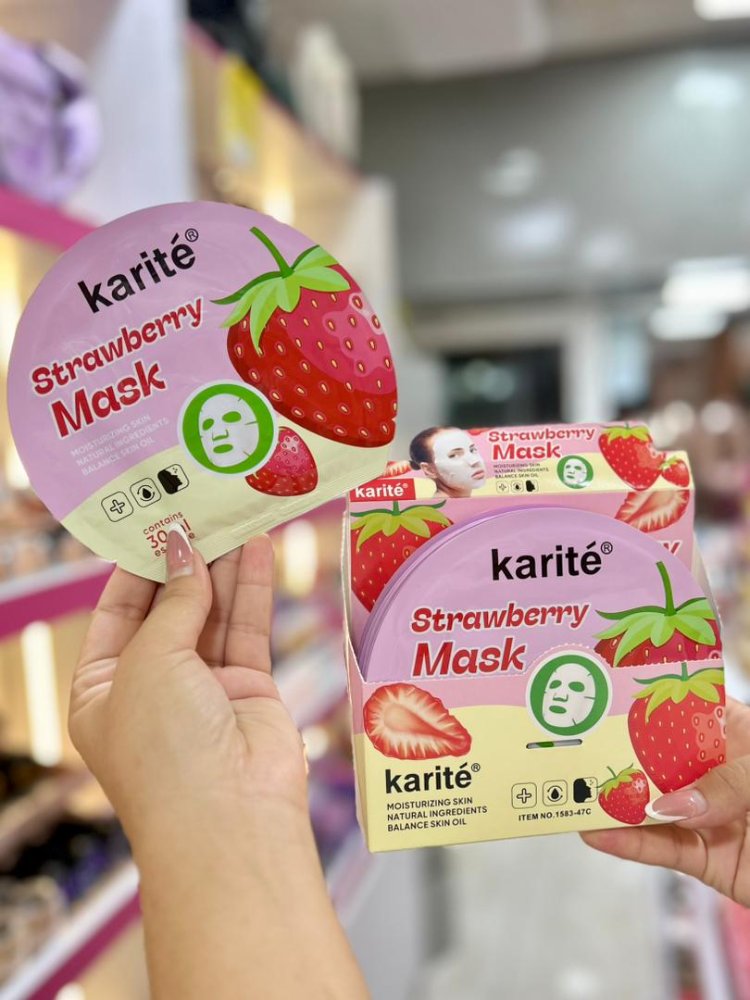 Mascarilla facial karite acido hialuronico y strawberry