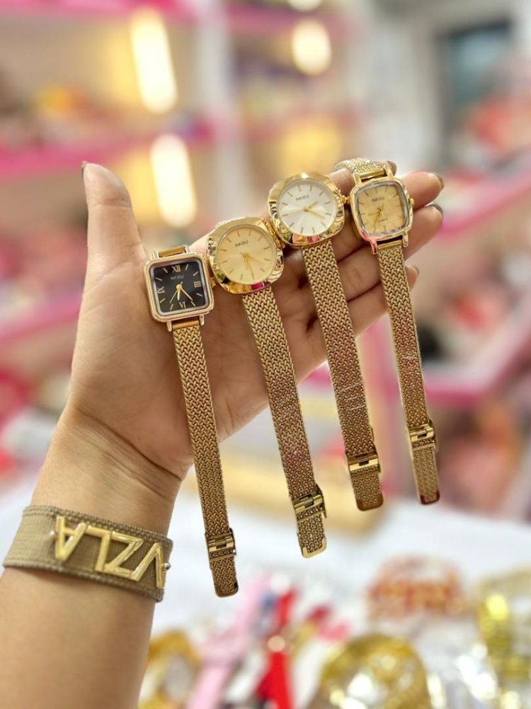 Reloj vintage de acero inoxidable