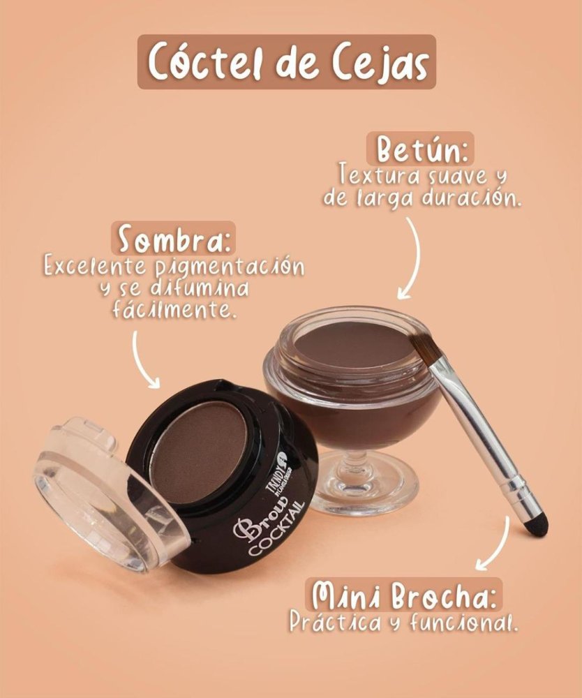 Pomada con sombra de cejas trendy