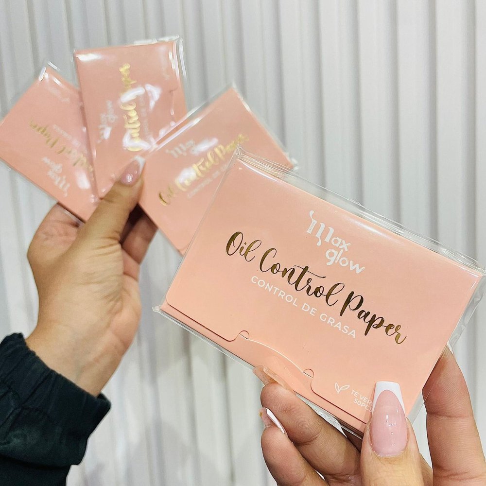 Papel matificante facial Maxglow