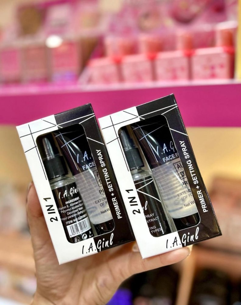 Kit primer mas Fijador de maquillaje l a Girl