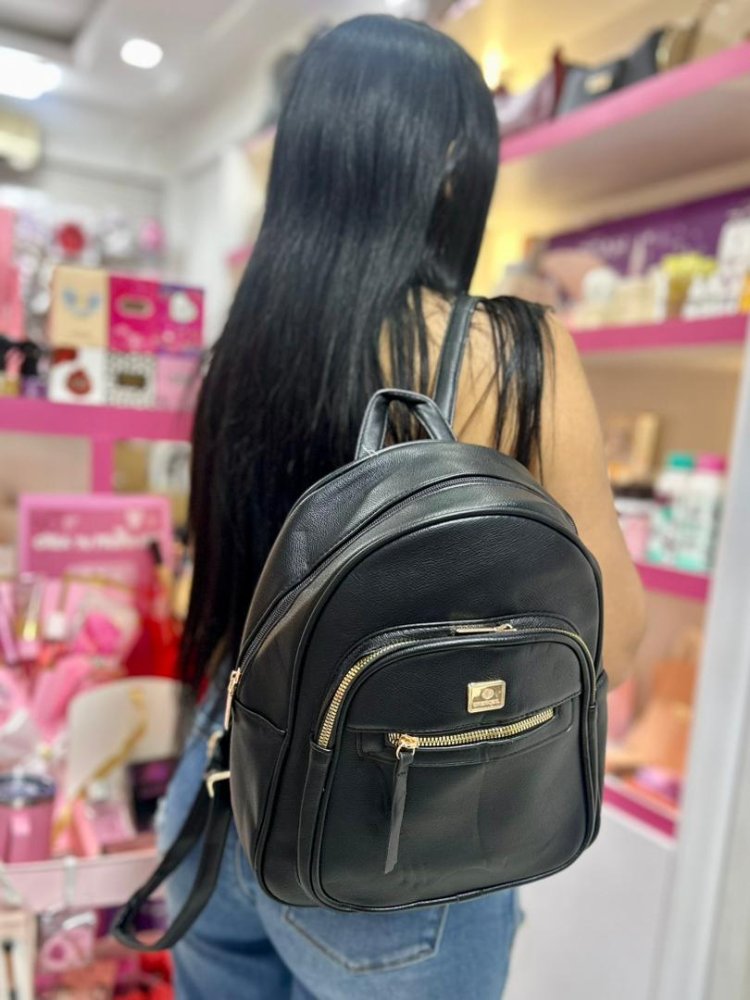 Bolso semi cuero grande