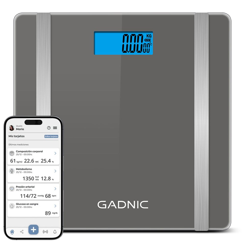 Balanza Digital BT Gadnic App Conexión Inalámbrica BALANZ7G