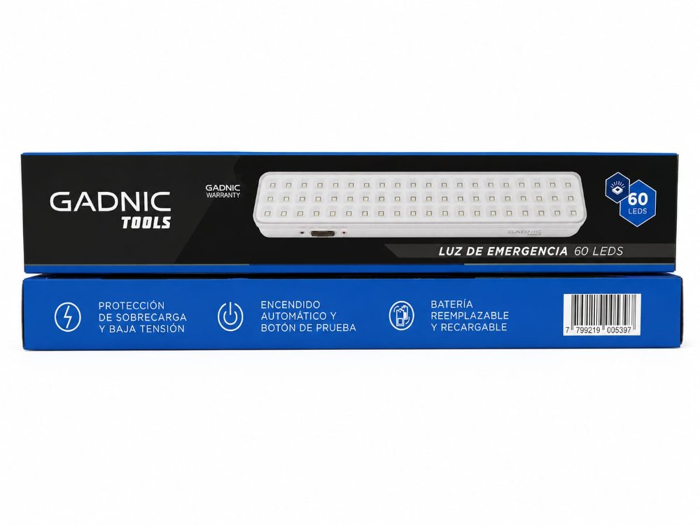 Luz de Emergencia Gadnic 60 LEDS