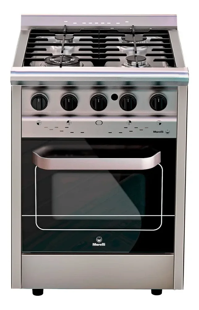 Cocina Industrial Morelli Forza 600 Acero Inoxidable 4 Hornallas