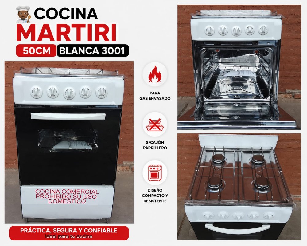 COCINA MARTIRI 50CM BLANCA 3001