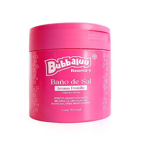 Baño de Sal Facial Frutilla Bubbaluu