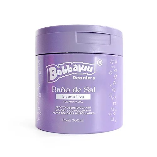 Baño de Sal Facial Uva Bubbaluu
