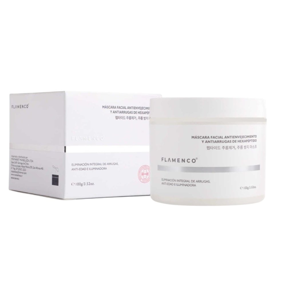Crema facial antienvejecimiento y antiarrugas de Hexapéptido 100gr