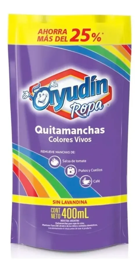 Ayudin 400ml ropa colores vivos quitamanchas