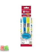Lighter fine x2 resaltadores color amarillo y celeste