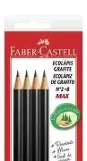 Faber-Castell x4 ecolapiz negro grafito