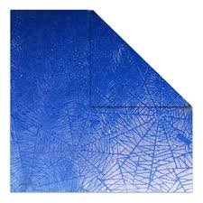 Muresco Papel Araña azul