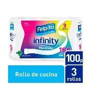 Felpita Rollo cocina 100 paños x 3
