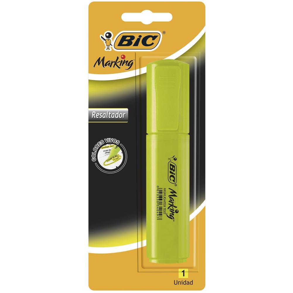 Bic x1 resaltador amarillo