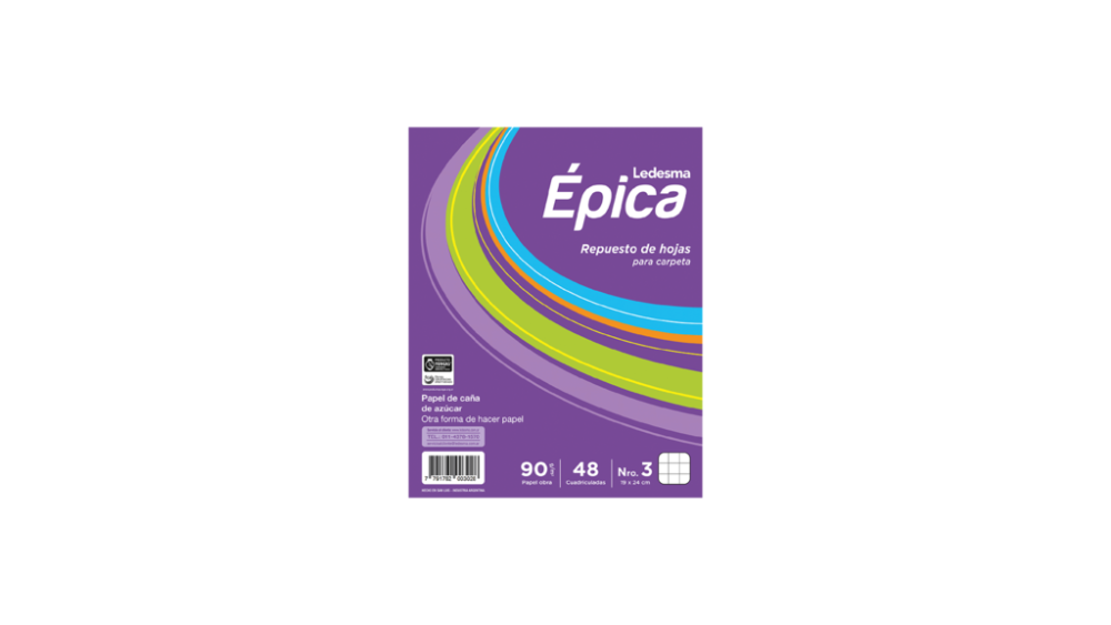 Epica Rep x96 hojas cuadric 90gr