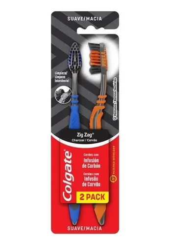 Cepillo Colgate zig zag medio x2