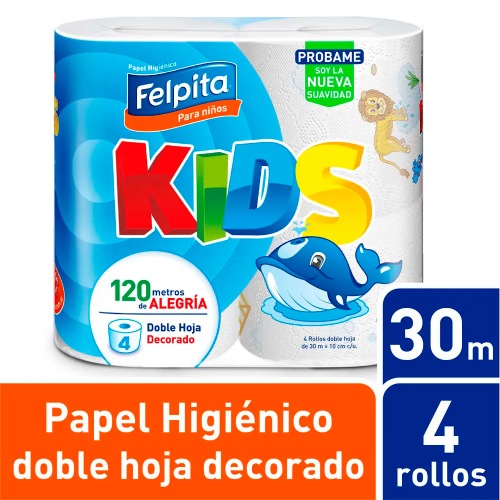 Felpita Kids 4x30 doble hoja