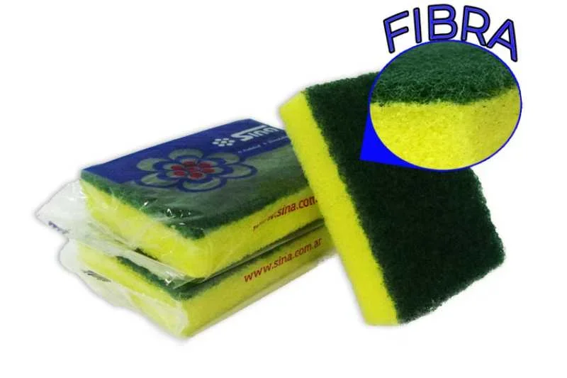 Esponja cocina flat SINA fibra pegada
