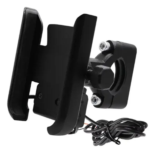Porta celular metalico y cargador 1073