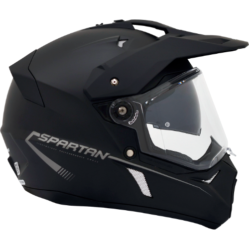 Casco Spartan cross Wolf Negro M V20