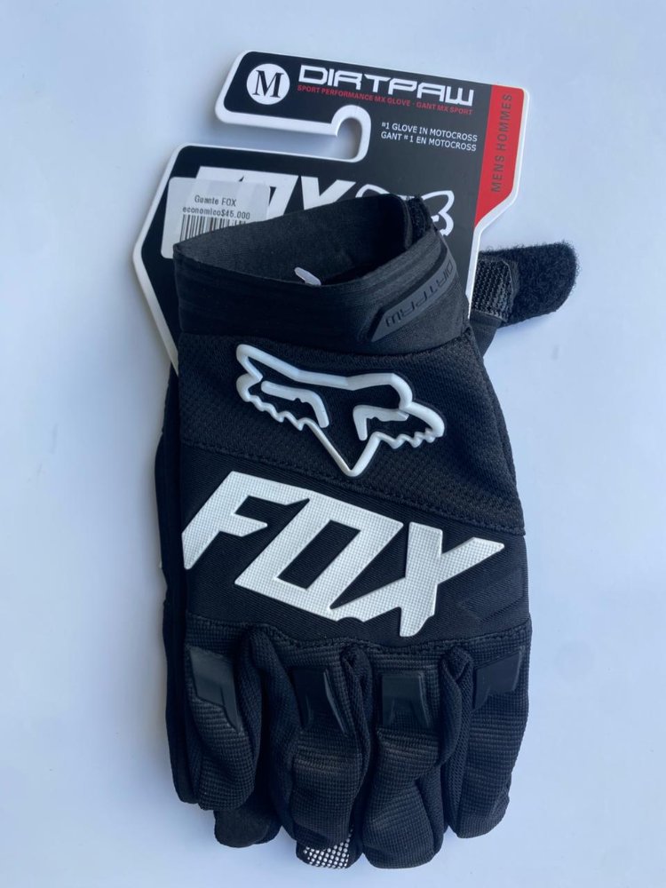 guante FOX negro blanco XXL
