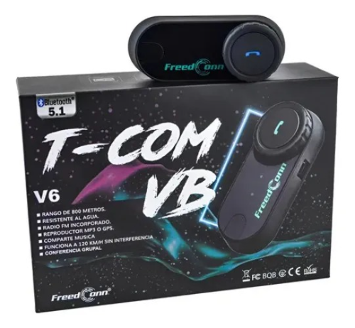 Intercomunicador Freedconn VB V6 SIN Pantalla
