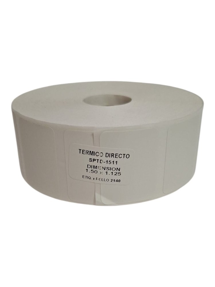 ROLLO DE ETIQUETAS TERMICAS 1.50 x 1.125 (1511)