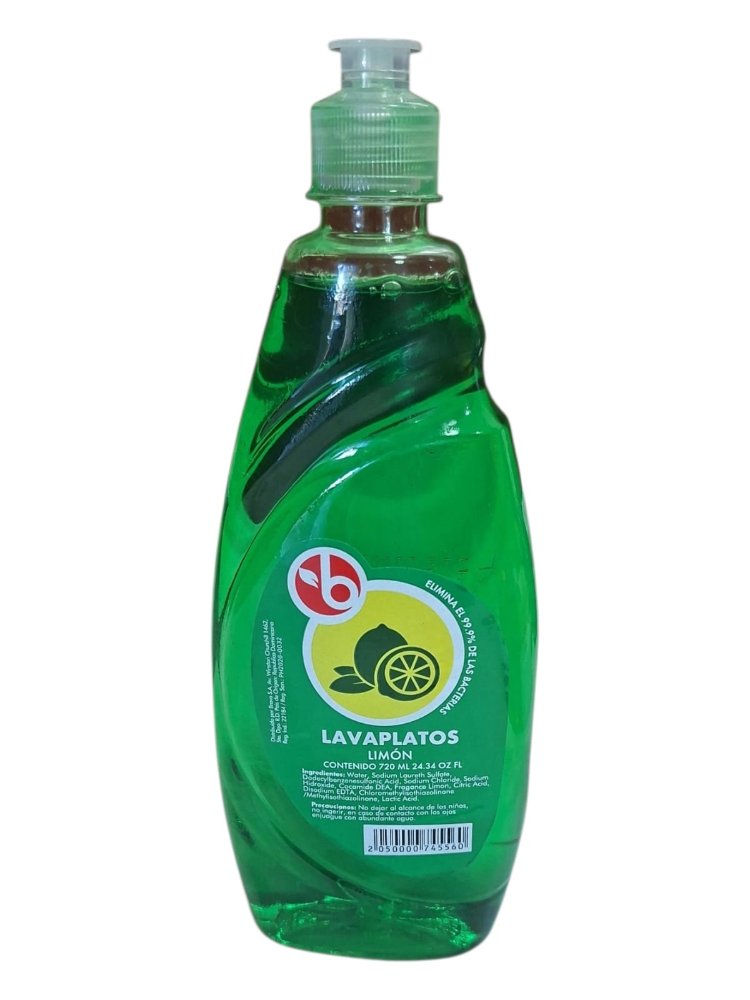 LAVAPLATOS LIQUIDO LIMON 720 ML