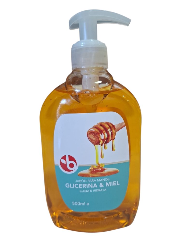 JABON LIQUIDO MANOS AROMA GLICERINA Y MIEL 500 ML