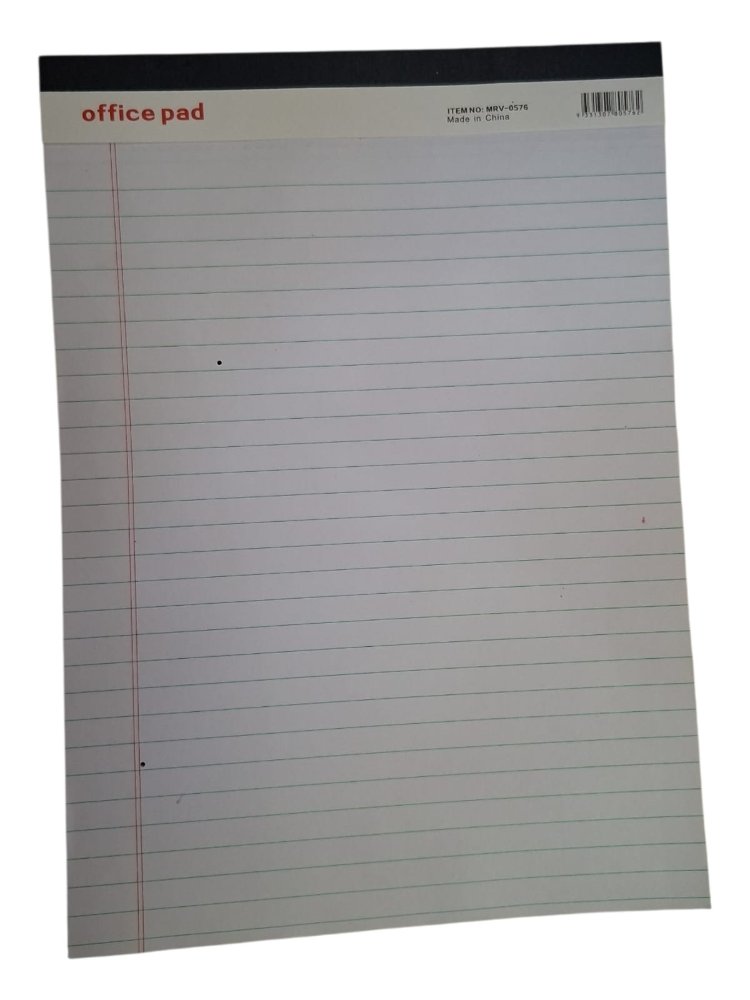 LIBRETA RAYADA 8.5 x 11 BLANCA UNIDAD