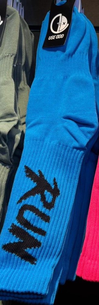 Meia Poliamida Run Azul nome preto !